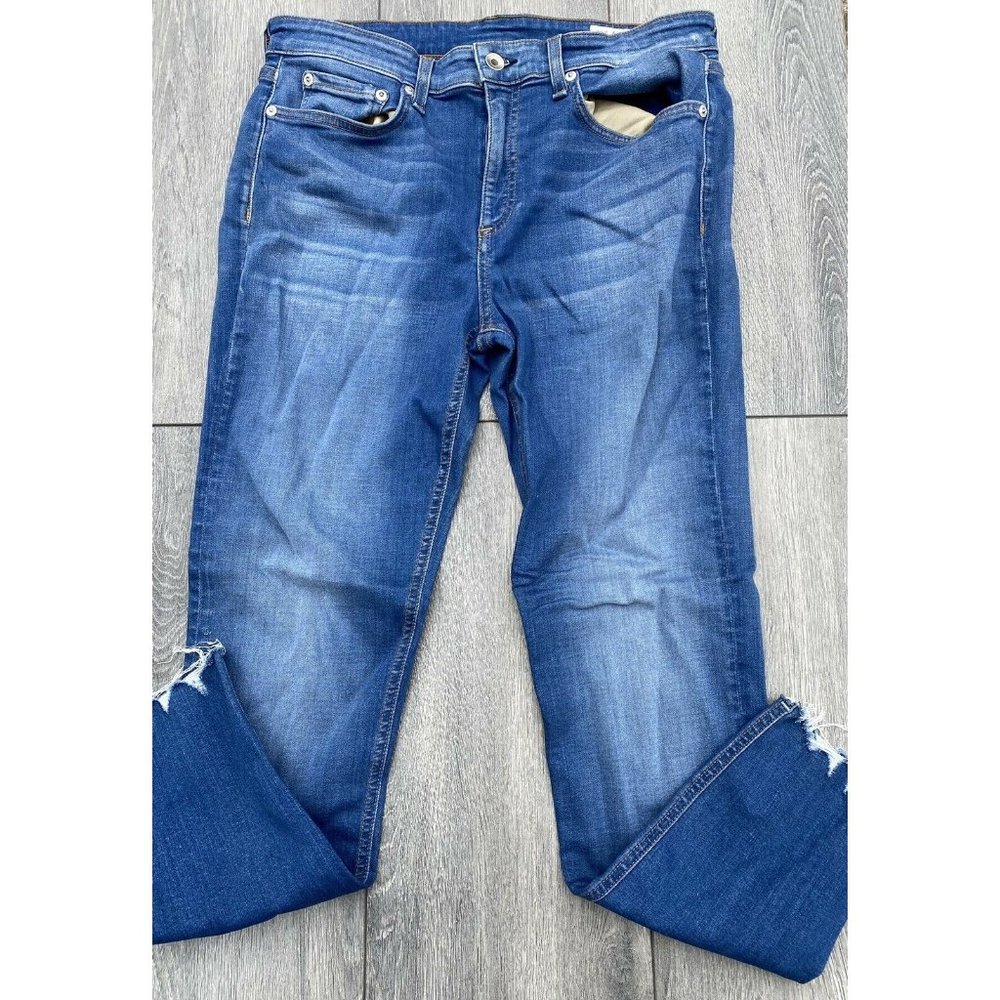 Rag & Bone women jeans size 30 blue cropped jeans